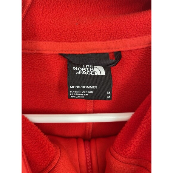 The North Face Men's Canyonlands High Altitude Tech Fleece Hoodie Red Full Zip - Picture 5 of 16